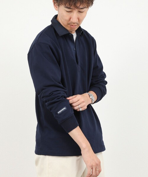Barbarian(バーバリアン)の「【BARBARIAN/バーバリアン】別注 8オンス ラガーシャツ 26AW(Tシャツ/カットソー・メンズ・ネイビー/ホワイト系その他・M/L/XL)」の18枚目の写真
