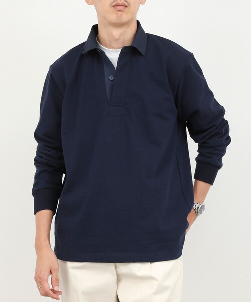 Barbarian(バーバリアン)の「【BARBARIAN/バーバリアン】別注 8オンス ラガーシャツ 26AW(Tシャツ/カットソー・メンズ・ネイビー/ホワイト系その他・M/L/XL)」の19枚目の写真