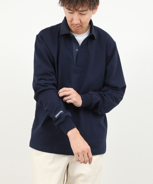 Barbarian(バーバリアン)の「【BARBARIAN/バーバリアン】別注 8オンス ラガーシャツ 26AW(Tシャツ/カットソー・メンズ・ネイビー/ホワイト系その他・M/L/XL)」の20枚目の写真