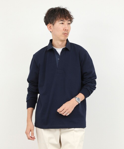 Barbarian(バーバリアン)の「【BARBARIAN/バーバリアン】別注 8オンス ラガーシャツ 26AW(Tシャツ/カットソー・メンズ・ネイビー/ホワイト系その他・M/L/XL)」の22枚目の写真