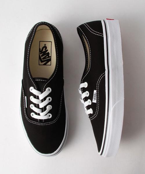 VANS（バンズ）の「VANSオーセンティック/VANS AUTHENTIC〈バンズ〉◆（スニーカー・レディース・ホワイト/ブラック・6/5/4h）」の2枚目の写真
