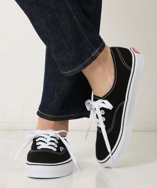 VANS（バンズ）の「VANSオーセンティック/VANS AUTHENTIC〈バンズ〉◆（スニーカー・レディース・ホワイト/ブラック・6/5/4h）」の9枚目の写真