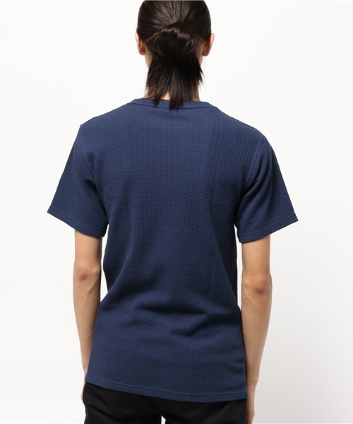 Abiding Aim(アバイディングエイム)の「【JEMORGAN】サーマル半袖クルーネットポケットTシャツ(Tシャツ/カットソー・メンズ・ブラック/オフホワイト/ホワイト/ネイビー/トップグレー・SMALL/LARGE/MEDIUM/X-LARGE)」の7枚目の写真