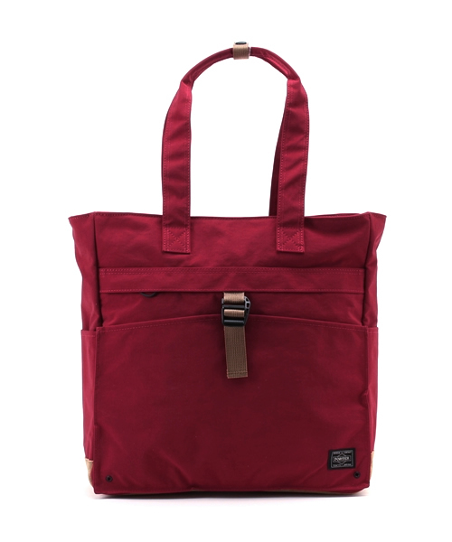 HEAD PORTER（ヘッドポーター）の「JACKSON/TOTE BAG（トートバッグ・メンズ・ネイビー/ブラック/レッド・FREE）」の2枚目の写真