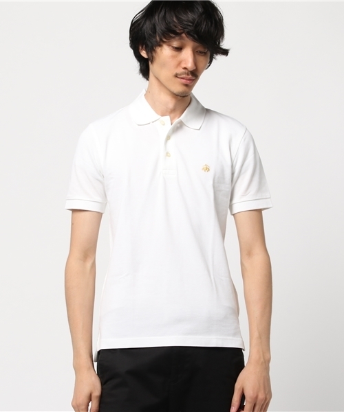 BROOKS BROTHERS（ブルックスブラザーズ）の「GF コットンピケ パフォーマンス ゴルフシャツ Slim Fit 【ZOZOTOWN限定展開 OUTLET】（ポロシャツ・メンズ・ホワイト・MEDIUM/SMALL）」の2枚目の写真