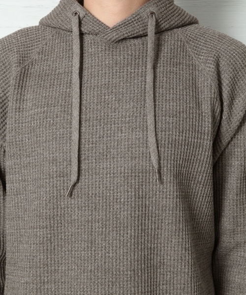 GLOBAL WORK(グローバルワーク)の「TCワッフルプルオーバーパーカー/739218(パーカー・メンズ・ダークブラウン/ホワイト/グレー・X-LARGE/SMALL/LARGE/MEDIUM)」の6枚目の写真