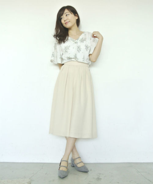 PROPORTION BODY DRESSING(プロポーションボディドレッシング)の「【CanCam5月号掲載】ジョーゼットスカーチョ(その他パンツ・レディース・イエロー/ピンク/サーモンピンク・3/1/2)」の6枚目の写真
