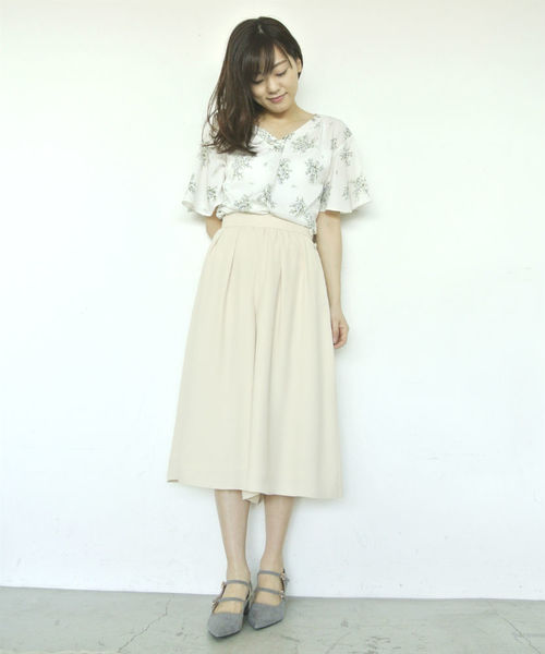 PROPORTION BODY DRESSING(プロポーションボディドレッシング)の「【CanCam5月号掲載】ジョーゼットスカーチョ(その他パンツ・レディース・イエロー/ピンク/サーモンピンク・3/1/2)」の8枚目の写真