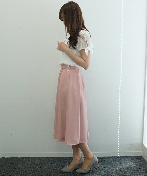 PROPORTION BODY DRESSING(プロポーションボディドレッシング)の「【CanCam5月号掲載】ジョーゼットスカーチョ(その他パンツ・レディース・イエロー/ピンク/サーモンピンク・3/1/2)」の4枚目の写真