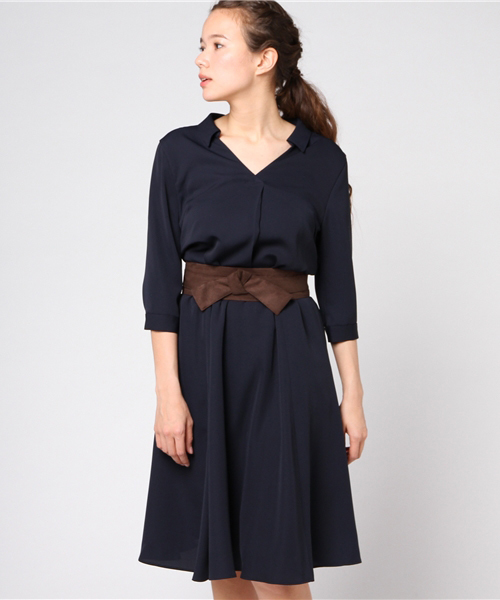 Jusglitty ジャスグリッティー の とろみフレアシャツワンピース ワンピース Wear