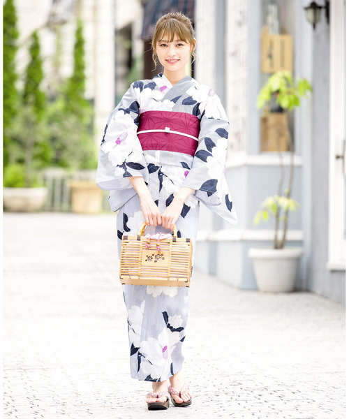 bonheur saisons（ボヌールセゾン）の「浴衣3点セット （浴衣＋帯＋下駄）「bonheur saisons/ボヌールセゾン」（浴衣・レディース・ネイビー/ブルー系その他3/ブルー系その他2/ブルー系その他4/ブルー系その他/ブルー系その他5・FREE/フリー）」の18枚目の写真