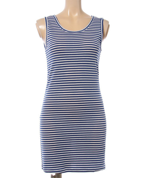 Born（ボーン）の「Born Border Long Tank Top/ボーンボーダーロングタンクトップ（タンクトップ・レディース・ブラック/ブルー/ネイビー・FREE）」の4枚目の写真