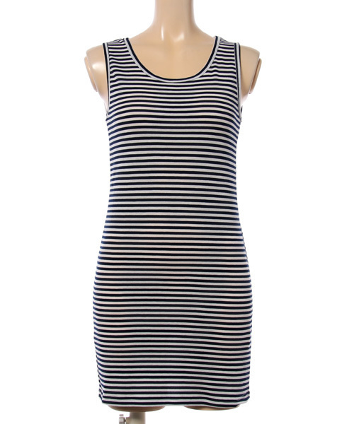 Born（ボーン）の「Born Border Long Tank Top/ボーンボーダーロングタンクトップ（タンクトップ・レディース・ブラック/ブルー/ネイビー・FREE）」の3枚目の写真