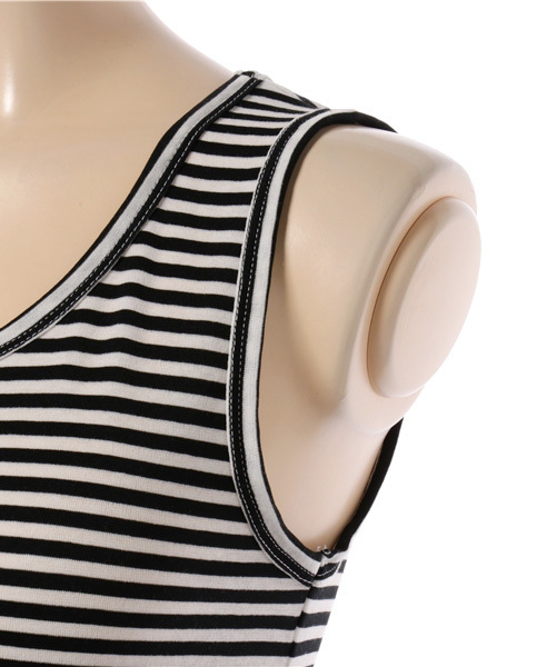 Born（ボーン）の「Born Border Long Tank Top/ボーンボーダーロングタンクトップ（タンクトップ・レディース・ブラック/ブルー/ネイビー・FREE）」の9枚目の写真