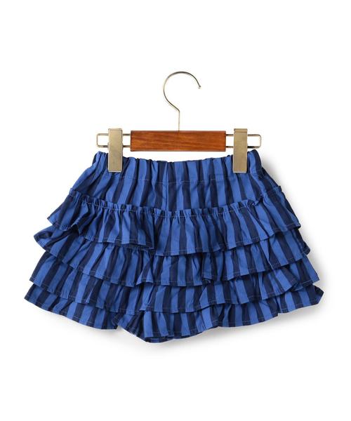 green label relaxing(グリーンレーベルリラクシング)の「【キッズ】GLR ティアード キュロット ◆(その他パンツ・キッズ・ホワイト/ネイビー・95cm/105cm/115cm/125cm/135cm)」の8枚目の写真