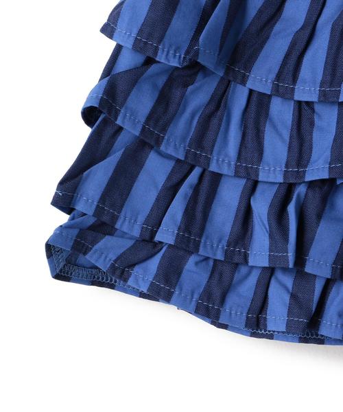 green label relaxing(グリーンレーベルリラクシング)の「【キッズ】GLR ティアード キュロット ◆(その他パンツ・キッズ・ホワイト/ネイビー・95cm/105cm/115cm/125cm/135cm)」の3枚目の写真