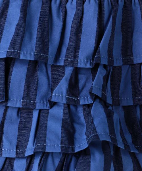 green label relaxing(グリーンレーベルリラクシング)の「【キッズ】GLR ティアード キュロット ◆(その他パンツ・キッズ・ホワイト/ネイビー・95cm/105cm/115cm/125cm/135cm)」の4枚目の写真