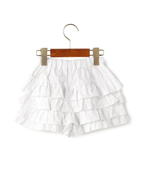 green label relaxing(グリーンレーベルリラクシング)の「【キッズ】GLR ティアード キュロット ◆(その他パンツ・キッズ・ホワイト/ネイビー・95cm/105cm/115cm/125cm/135cm)」の6枚目の写真