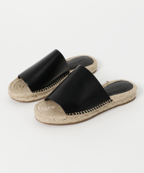 MOUSSY（マウジー）の「JUTE FLAT SANDALS（サンダル・レディース・ピンク/オフホワイト/イエロー/ブラック・MEDIUM/LARGE/SMALL）」の3枚目の写真