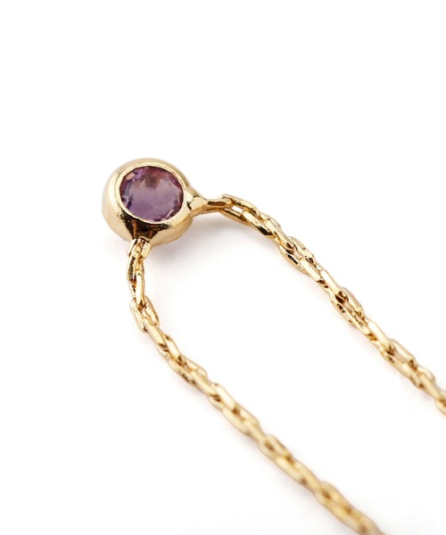 ANEMONE（アネモネ）の「ゴールドフレームの誕生石ネックレス（ネックレス・レディース・ワイン/パープル/ダークブルー/イエロー/ブルー/ピンク/ライトグリーン/グリーン/ライトブルー/クリア/ホワイト/レッド・FREE）」の15枚目の写真