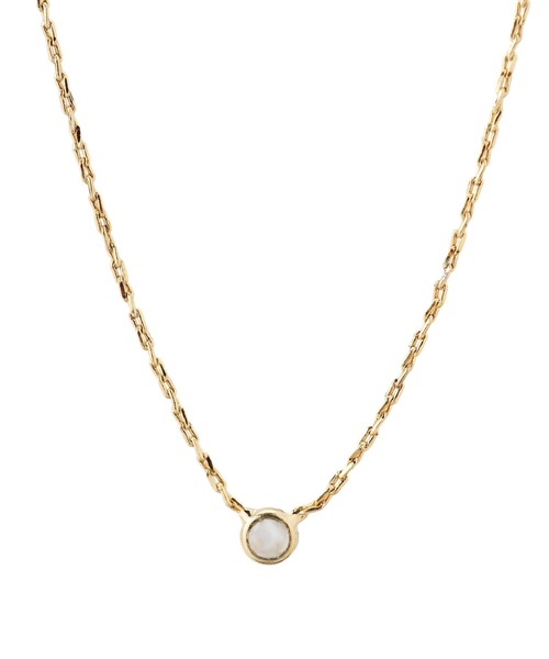 ANEMONE（アネモネ）の「ゴールドフレームの誕生石ネックレス（ネックレス・レディース・ワイン/パープル/ダークブルー/イエロー/ブルー/ピンク/ライトグリーン/グリーン/ライトブルー/クリア/ホワイト/レッド・FREE）」の22枚目の写真