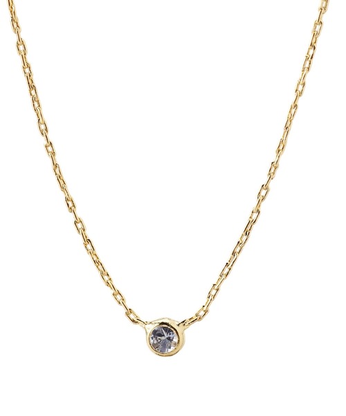 ANEMONE（アネモネ）の「ゴールドフレームの誕生石ネックレス（ネックレス・レディース・ワイン/パープル/ダークブルー/イエロー/ブルー/ピンク/ライトグリーン/グリーン/ライトブルー/クリア/ホワイト/レッド・FREE）」の16枚目の写真