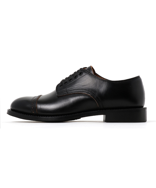 SHIPS(シップス)の「WHEEL ROBE:PUNCHED CAP TOE DERBY(ドレスシューズ・メンズ・ブラック・8/7.5)」の2枚目の写真