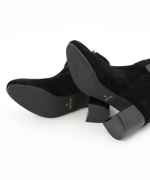 Green Parks(グリーンパークス)の「・ベルト付きショートブーツ(ブーツ・レディース・グレー/ブラック/ボルドー・L/S/M)」の7枚目の写真