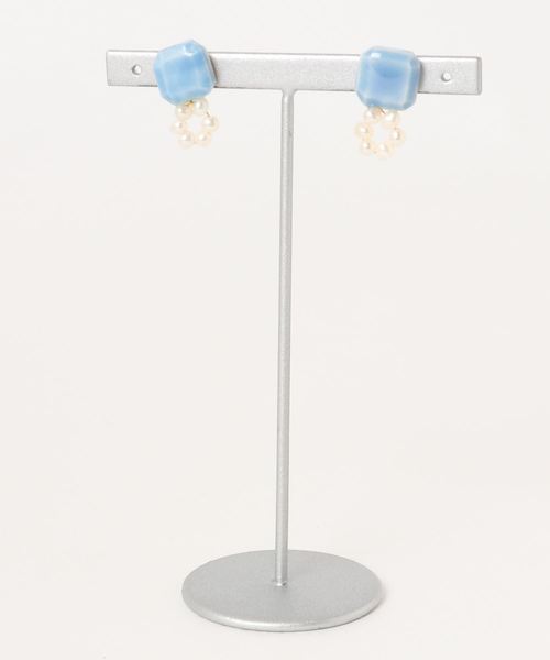 【irodori】circle パール pierce/ピアス（ラベンダー）（ピアス（両耳用））｜TONE SELECT GOODS（トーンセレクトグッズ）