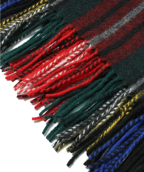 NANO universe（ナノユニバース）の「大判チェックストール（ストール/ショール・レディース・ベージュ/グリーン/ブラック/レッド・FREE）」の7枚目の写真