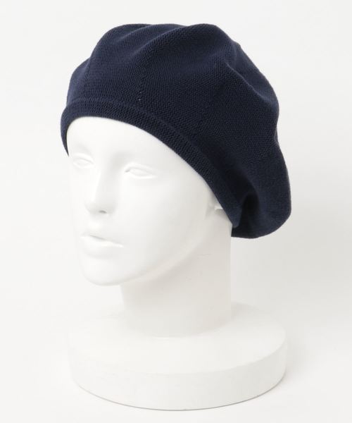 MERLOT(メルロー)の「ルーズカラーベレー帽6289(ハンチング/ベレー帽・レディース・ネイビー/アイボリー/ライトブルー/ブラック/ピンク/イエロー/グレー/イエロー系その他/ベージュ・FREE)」の6枚目の写真