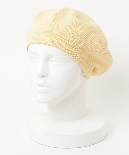 MERLOT(メルロー)の「ルーズカラーベレー帽6289(ハンチング/ベレー帽・レディース・ネイビー/アイボリー/ライトブルー/ブラック/ピンク/イエロー/グレー/イエロー系その他/ベージュ・FREE)」の7枚目の写真