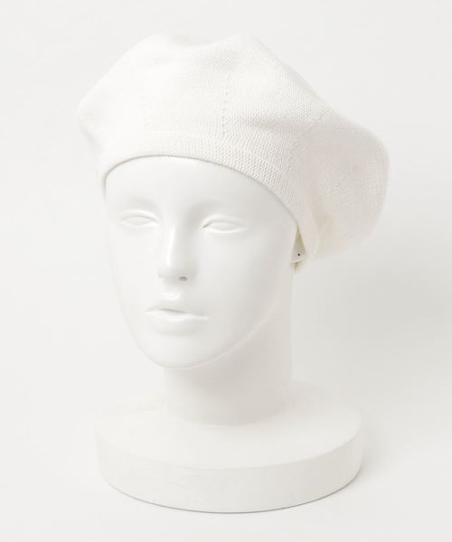 MERLOT(メルロー)の「ルーズカラーベレー帽6289(ハンチング/ベレー帽・レディース・ネイビー/アイボリー/ライトブルー/ブラック/ピンク/イエロー/グレー/イエロー系その他/ベージュ・FREE)」の2枚目の写真