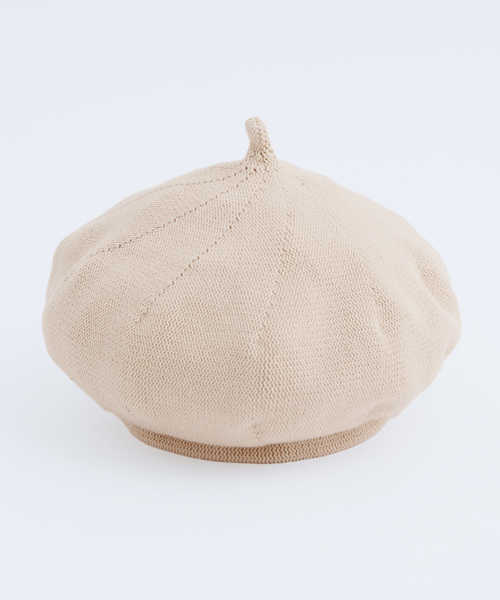 MERLOT(メルロー)の「ルーズカラーベレー帽6289(ハンチング/ベレー帽・レディース・ネイビー/アイボリー/ライトブルー/ブラック/ピンク/イエロー/グレー/イエロー系その他/ベージュ・FREE)」の4枚目の写真