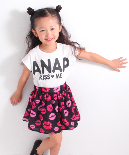 Anap Kids アナップキッズ の リップ柄ドッキングワンピース ワンピース Wear