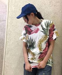 OLD BETTY'S | Leaf Pattern Print T-shirts/ リーフ プリント Tシャツ(Tシャツ/カットソー)