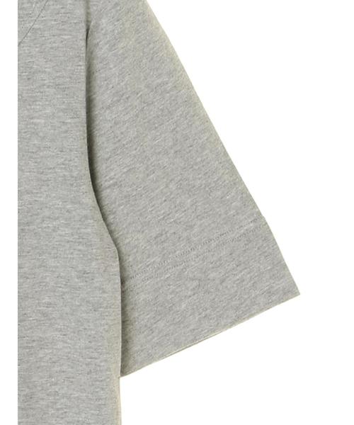 AMERICAN HOLIC(アメリカンホリック)の「・クルーネック切り替え半袖カットプルオーバー(Tシャツ/カットソー・レディース・ブラック/オフホワイト/杢グレー/キャメル・M/L)」の14枚目の写真