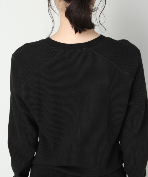 LOWRYS FARM（ローリーズファーム）の「ヘンリーワッフルプルオーバー　 808797（Tシャツ/カットソー・レディース・ブラック/ブラウン/オフホワイト・MEDIUM/LARGE）」の12枚目の写真