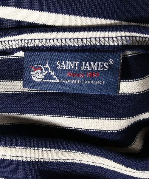 SAINT JAMES（セントジェームス）の「SAINT JAMES / セントジェームス OUESSANT ボーダーカットソー（Tシャツ/カットソー・メンズ・ブラック/ライトホワイト/ネイビー/オフホワイト/カーキ・4/3/5）」の13枚目の写真