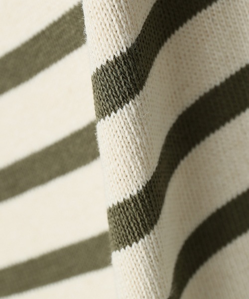 SAINT JAMES（セントジェームス）の「SAINT JAMES / セントジェームス OUESSANT ボーダーカットソー（Tシャツ/カットソー・メンズ・ブラック/ライトホワイト/ネイビー/オフホワイト/カーキ・4/3/5）」の14枚目の写真