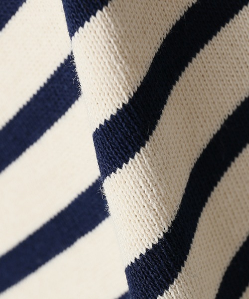 SAINT JAMES（セントジェームス）の「SAINT JAMES / セントジェームス OUESSANT ボーダーカットソー（Tシャツ/カットソー・メンズ・ブラック/ライトホワイト/ネイビー/オフホワイト/カーキ・4/3/5）」の15枚目の写真