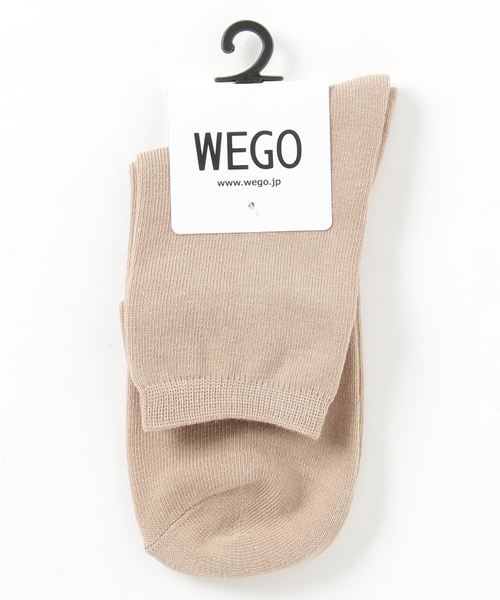 WEGO（ウィゴー）の「WEGO/無地ソックス（ソックス/靴下・レディース・レッド/マスタード/ダークグリーン/パープル/ワイン/ブラック/ライトグレー/ホワイト/ベージュ/ブラウン/ブルー/ピンク・FREE）」の5枚目の写真