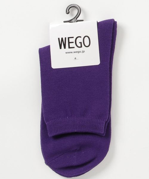 WEGO（ウィゴー）の「WEGO/無地ソックス（ソックス/靴下・レディース・レッド/マスタード/ダークグリーン/パープル/ワイン/ブラック/ライトグレー/ホワイト/ベージュ/ブラウン/ブルー/ピンク・FREE）」の8枚目の写真
