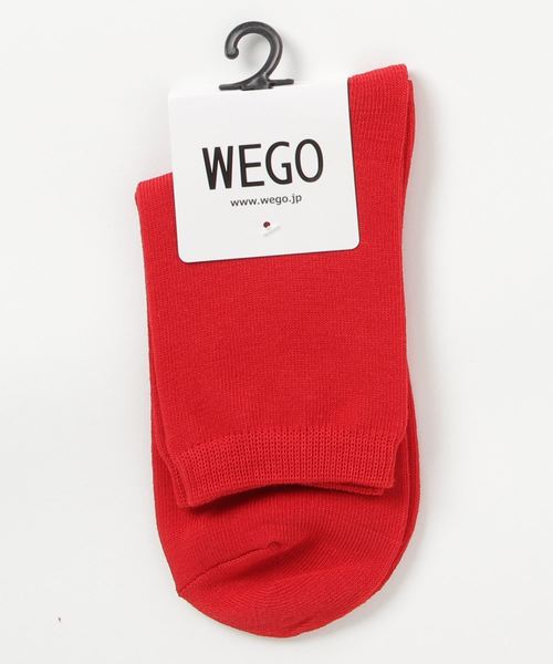 WEGO（ウィゴー）の「WEGO/無地ソックス（ソックス/靴下・レディース・レッド/マスタード/ダークグリーン/パープル/ワイン/ブラック/ライトグレー/ホワイト/ベージュ/ブラウン/ブルー/ピンク・FREE）」の11枚目の写真