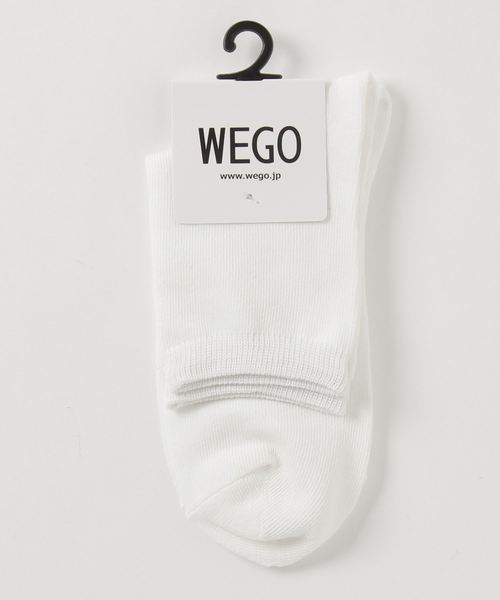 WEGO（ウィゴー）の「WEGO/無地ソックス（ソックス/靴下・レディース・レッド/マスタード/ダークグリーン/パープル/ワイン/ブラック/ライトグレー/ホワイト/ベージュ/ブラウン/ブルー/ピンク・FREE）」の2枚目の写真
