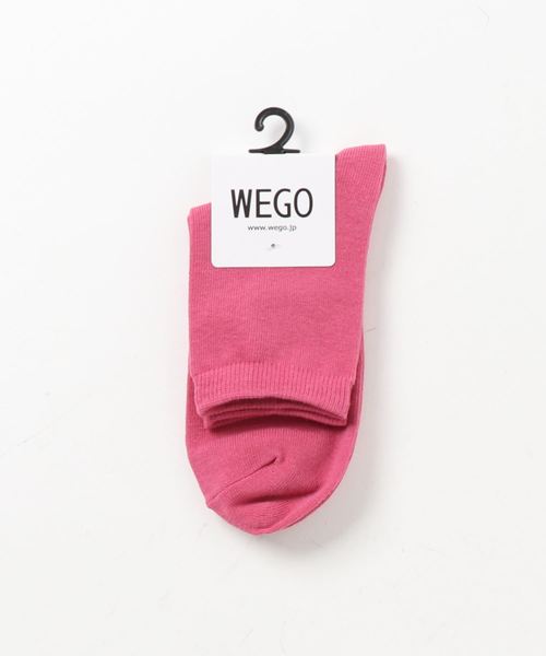 WEGO（ウィゴー）の「WEGO/無地ソックス（ソックス/靴下・レディース・レッド/マスタード/ダークグリーン/パープル/ワイン/ブラック/ライトグレー/ホワイト/ベージュ/ブラウン/ブルー/ピンク・FREE）」の10枚目の写真