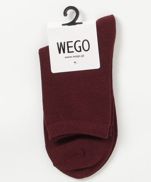 WEGO（ウィゴー）の「WEGO/無地ソックス（ソックス/靴下・レディース・レッド/マスタード/ダークグリーン/パープル/ワイン/ブラック/ライトグレー/ホワイト/ベージュ/ブラウン/ブルー/ピンク・FREE）」の12枚目の写真