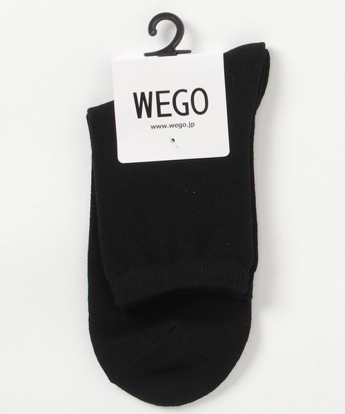 WEGO（ウィゴー）の「WEGO/無地ソックス（ソックス/靴下・レディース・レッド/マスタード/ダークグリーン/パープル/ワイン/ブラック/ライトグレー/ホワイト/ベージュ/ブラウン/ブルー/ピンク・FREE）」の3枚目の写真