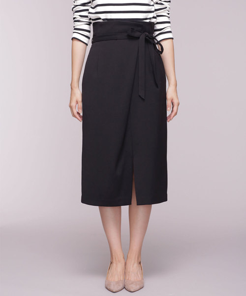 NANO universe（ナノユニバース）の「アシメタックベルト付きスカート（スカート・レディース・ブラック/ダークグリーン/ベージュ/イエロー・38/36）」の19枚目の写真