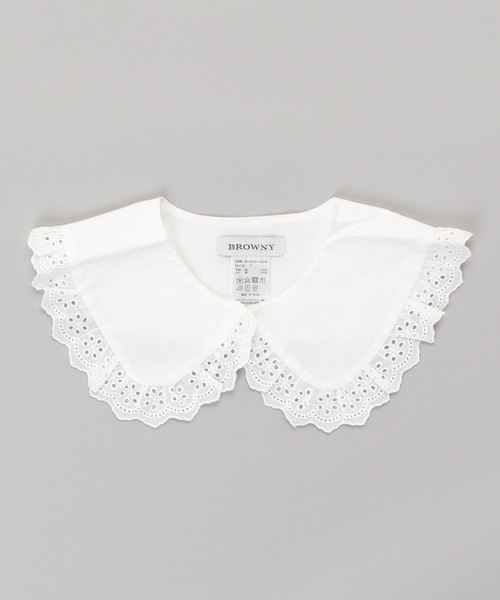 WEGO（ウィゴー）の「WEGO/BIGレース付け襟（付け襟・レディース・ブラック/ホワイト・FREE）」の4枚目の写真